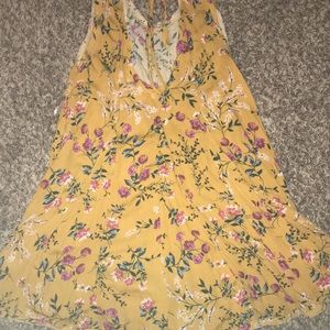 Yellow Floral Dress